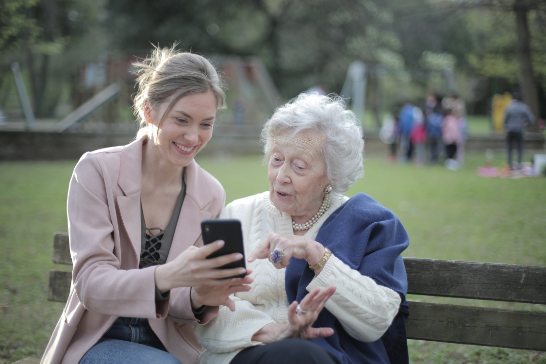 a woman looking at memories 