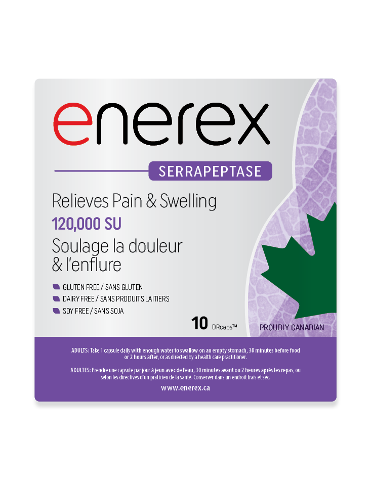 Enerex.ca • SERRAPEPTASE - 120,000SU • Best Deals On Health & Wellness Supplements, Vitamins & More
